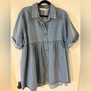 By Together Blue Denim Tunic